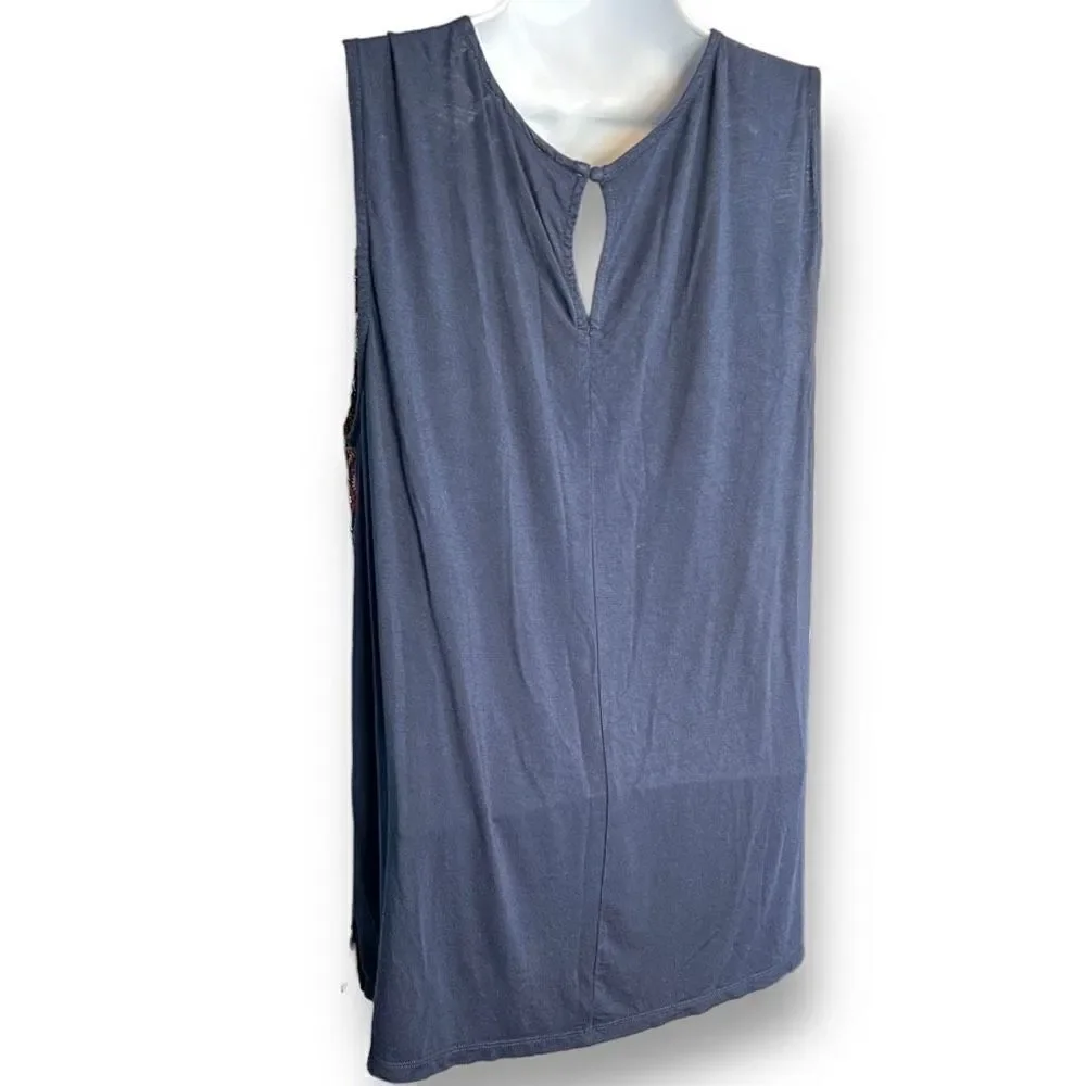 Anthropologie Vanessa Virginia Printed Sleeveless Blouse Women’s Large - Picture 4 of 12